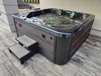 Jacuzzi ogrodowe całoroczne  -2 leżanki, przyłącze do pieca na drewno