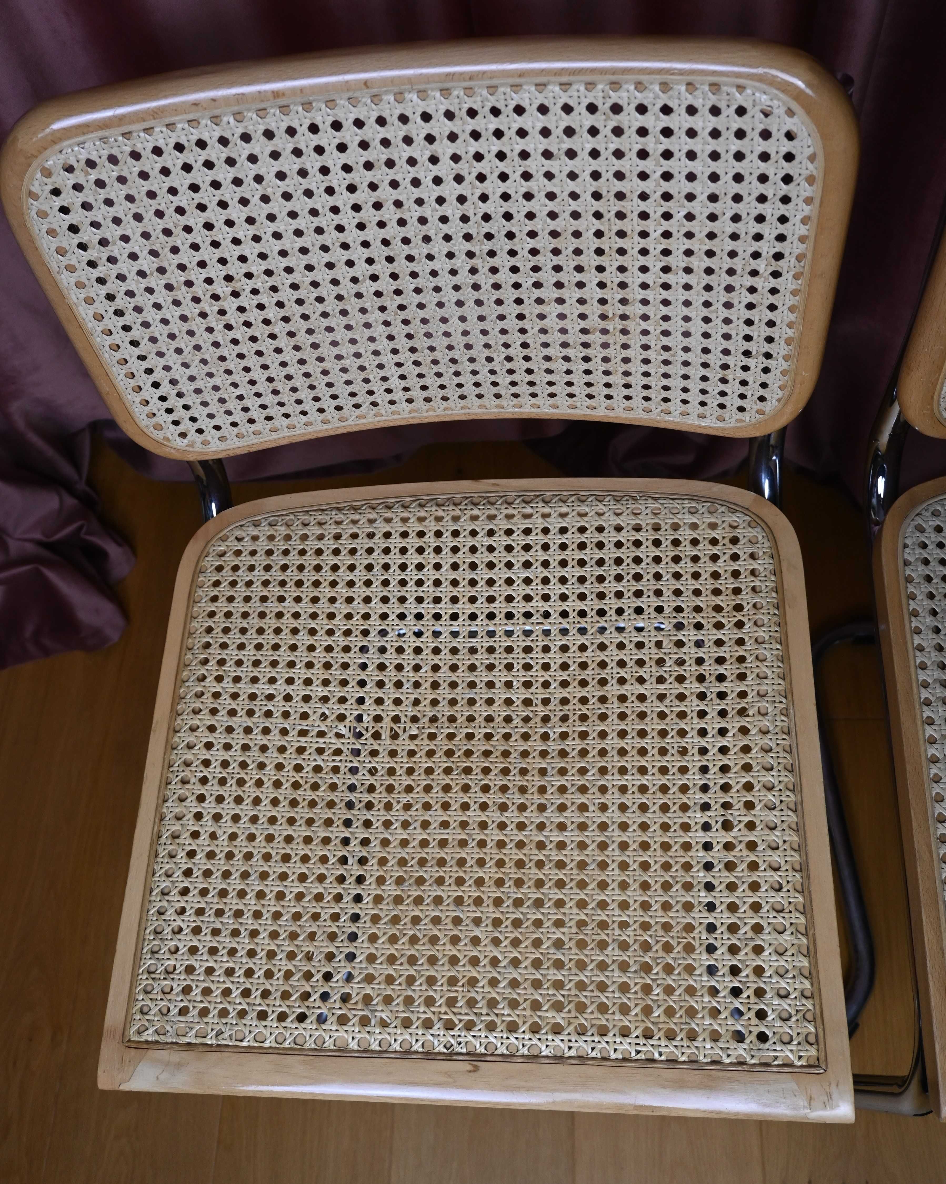 Cesca krzesła rattan vintage bauhaus vintage 4 sztuki