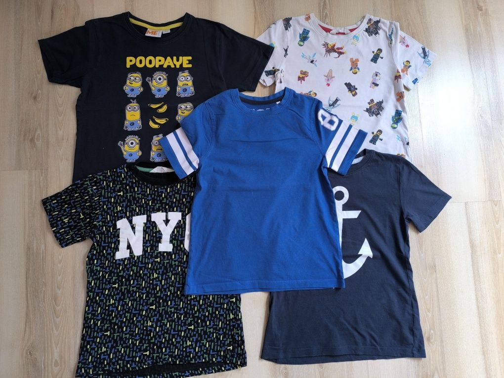 Zestaw koszulki 134/140 H&M i inne