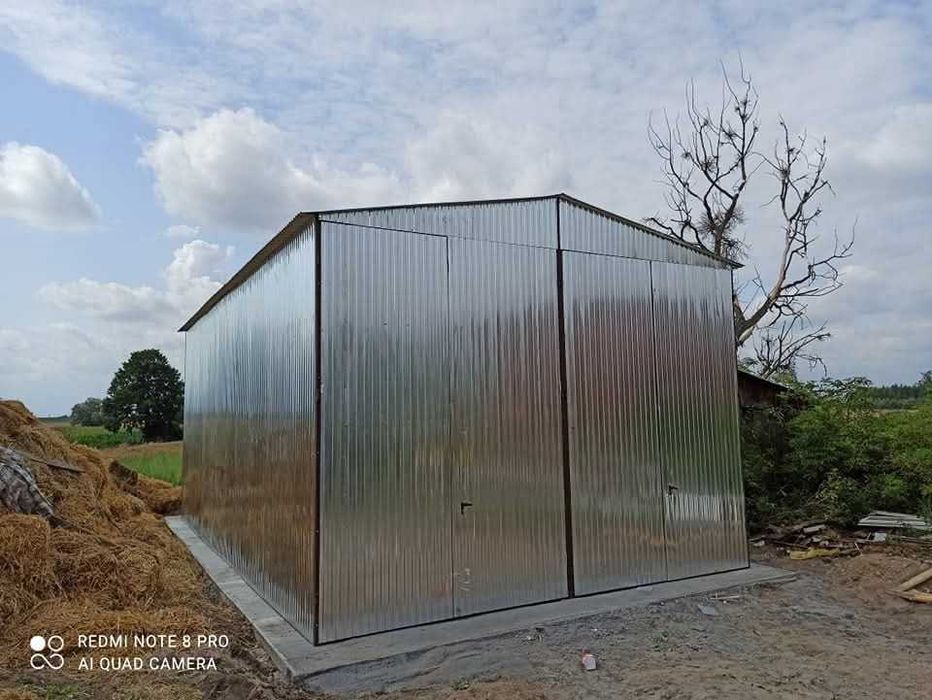 Garaż blaszak 5x6 Garaż blaszany Magazyn Wiata Garaże 5x7 6x8 7x7 8x8