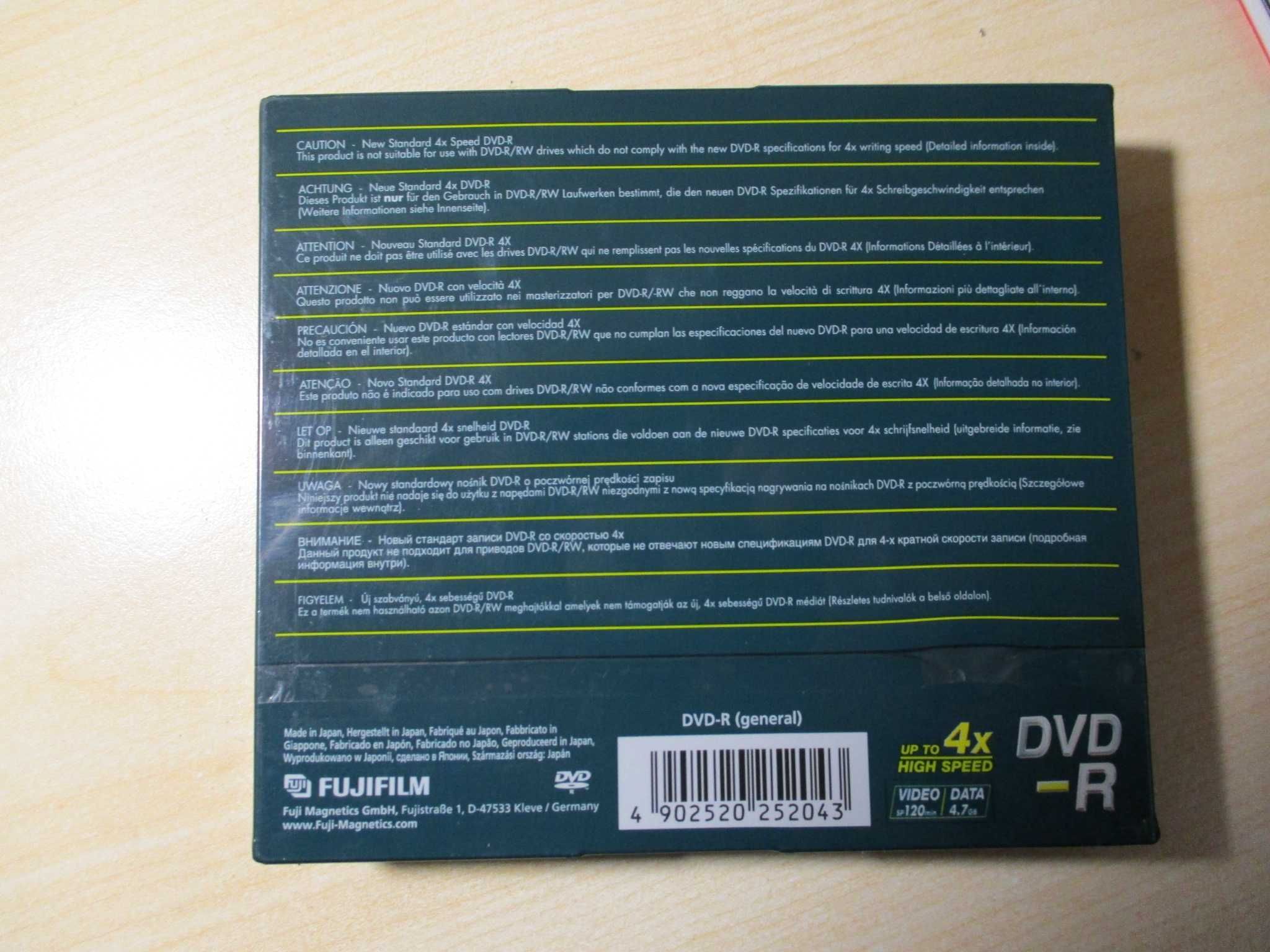 DVD-R FujiFilm (5 pcs. slimcase) упаковка 5 шт. нові.