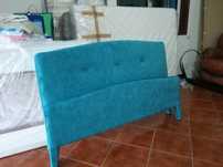 Cama estofada para colchão 183x133