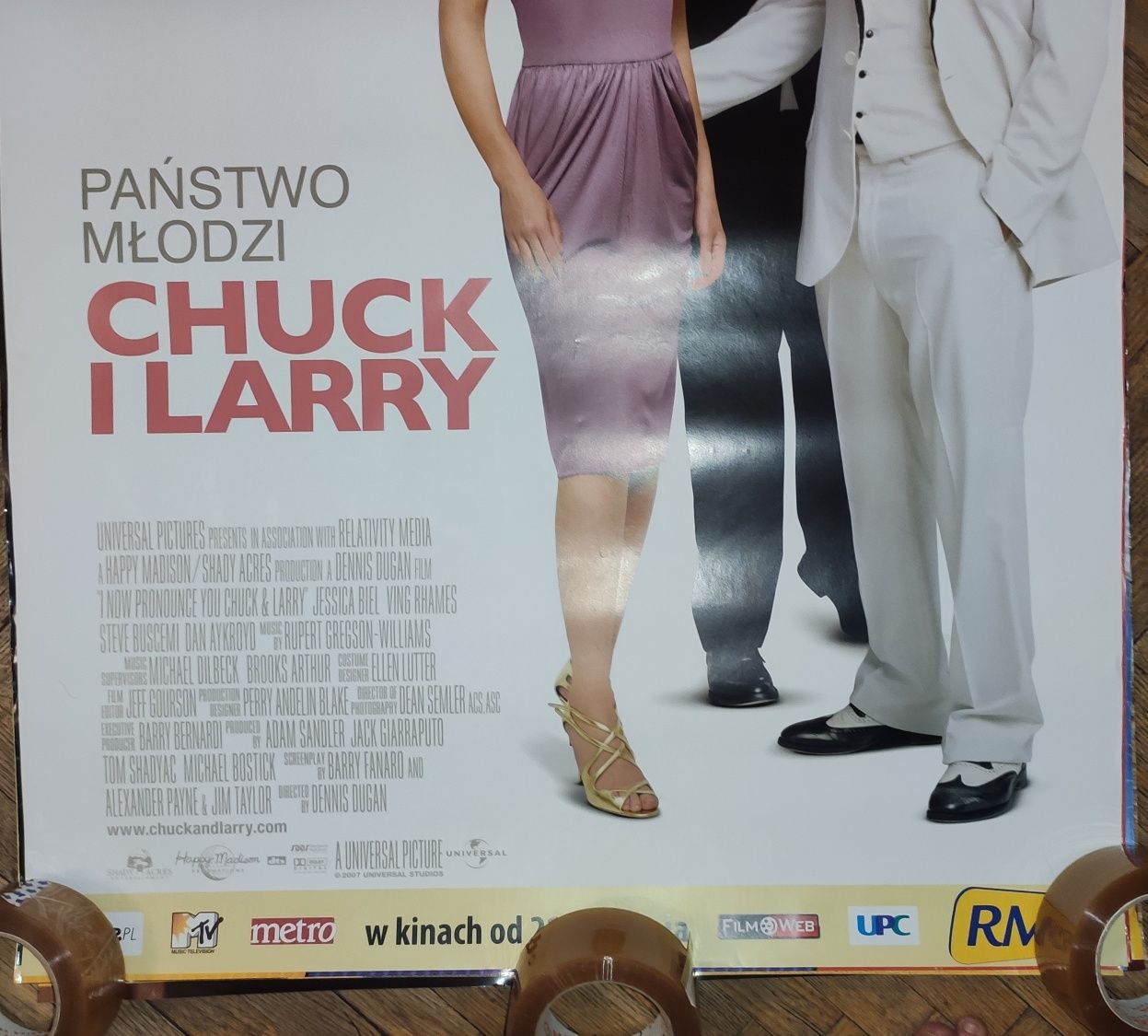 Chuck i Larry plakat filmowy oryginalny Państwo młodzi