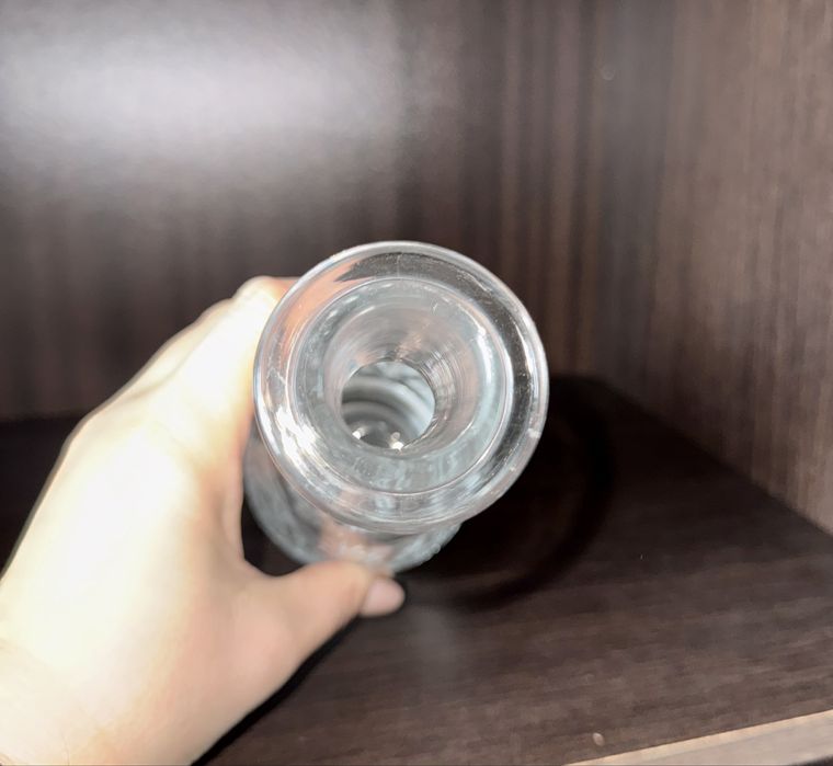 Набір кришталевої посуди: графін, 3 бокали та 2 маленькі вази