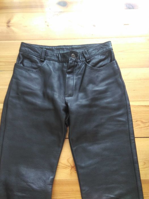 spodnie skórzane męskie okazja