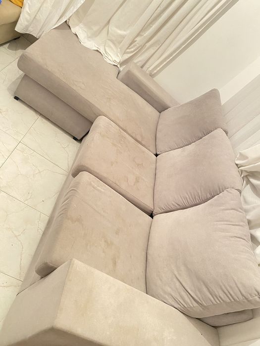 Sofá Chaise Longe Bege