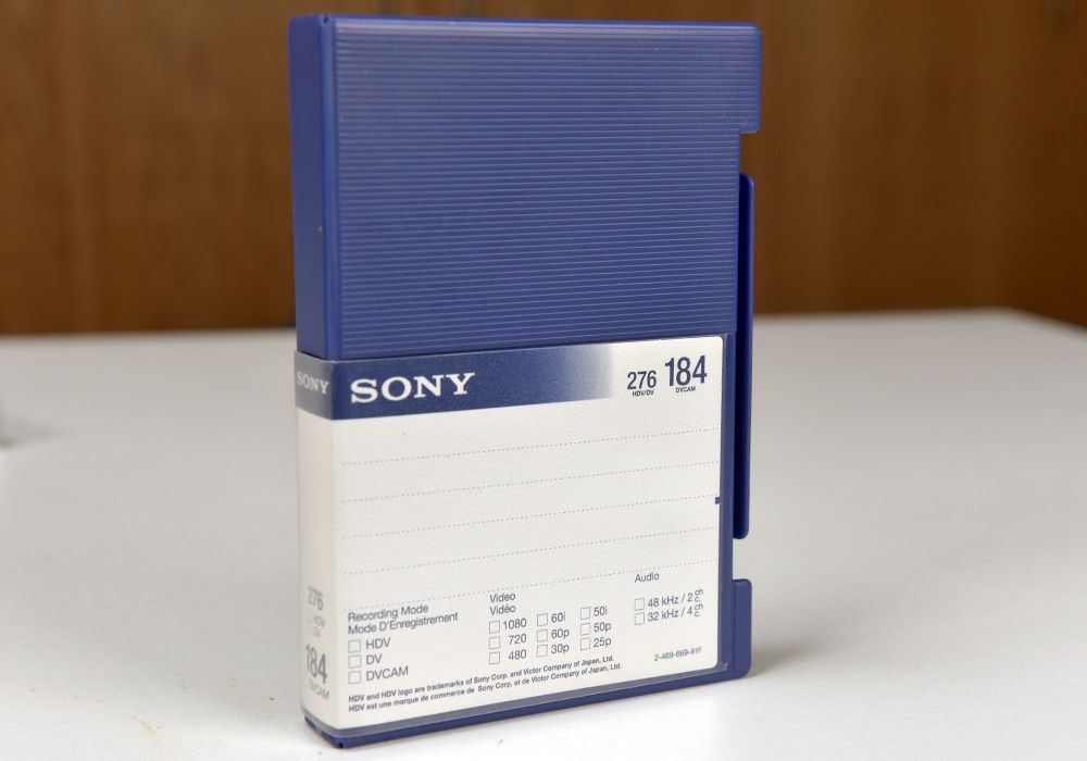 Cassetes Sony DVCAM 184 minutos