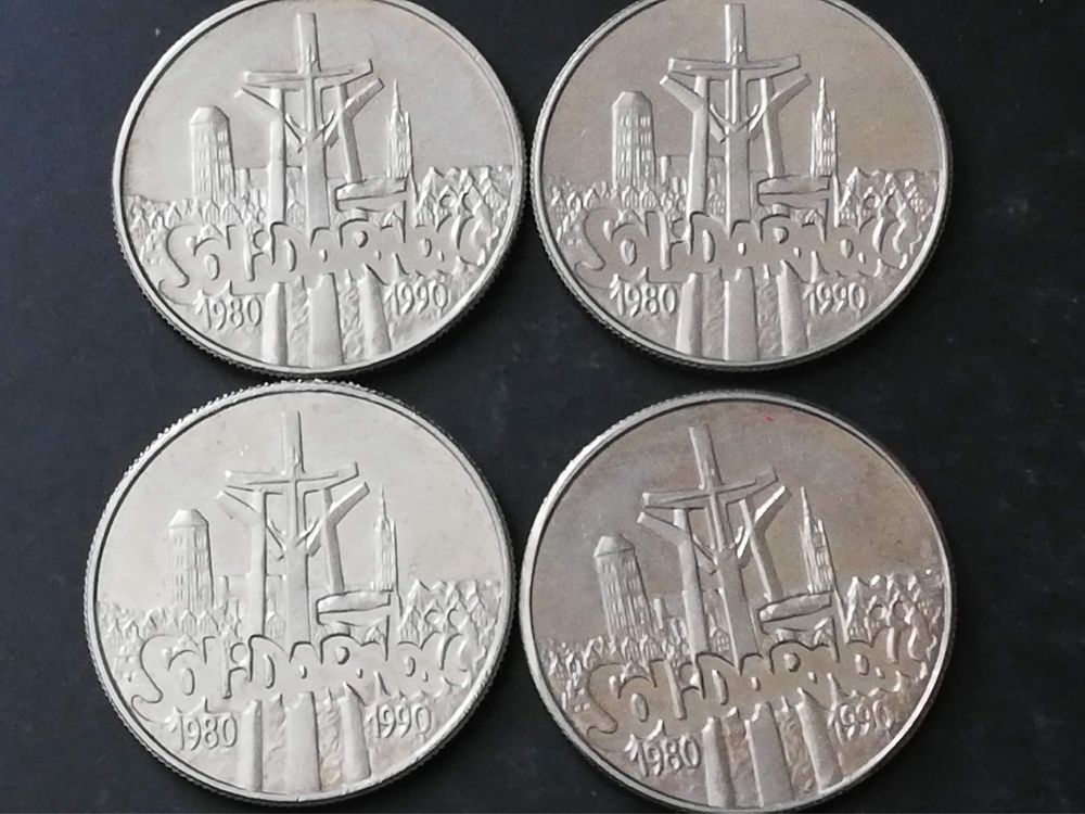 Monety solidarność 10 000 złotych 1990 zestaw PRL moneta kolecja