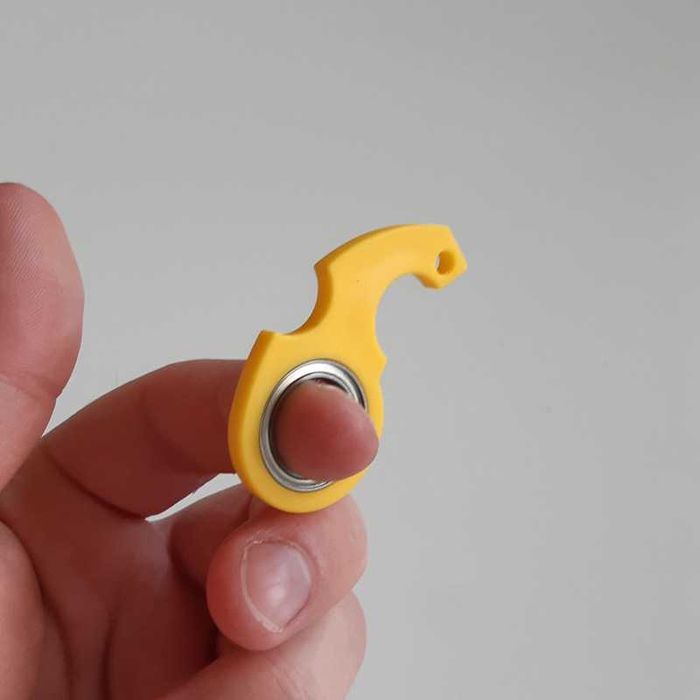 Fidget Spinner / Key Spinner - Żółty - Brelok do kluczy