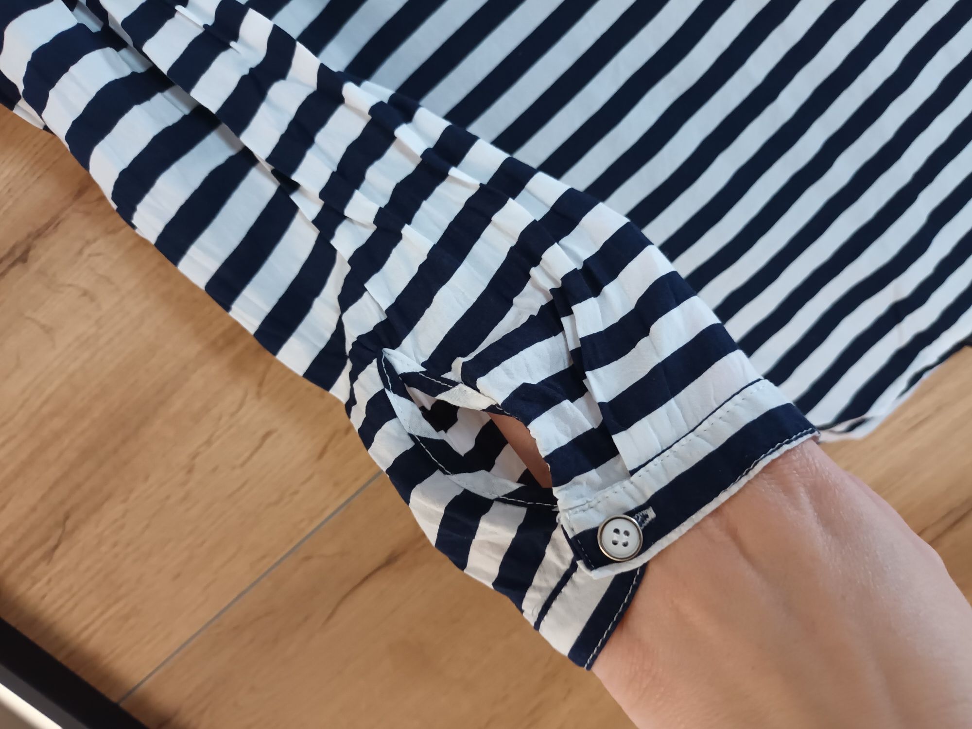 Bluzka koszulowa paski S/M