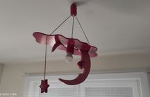 Lampa różowa księżyc
