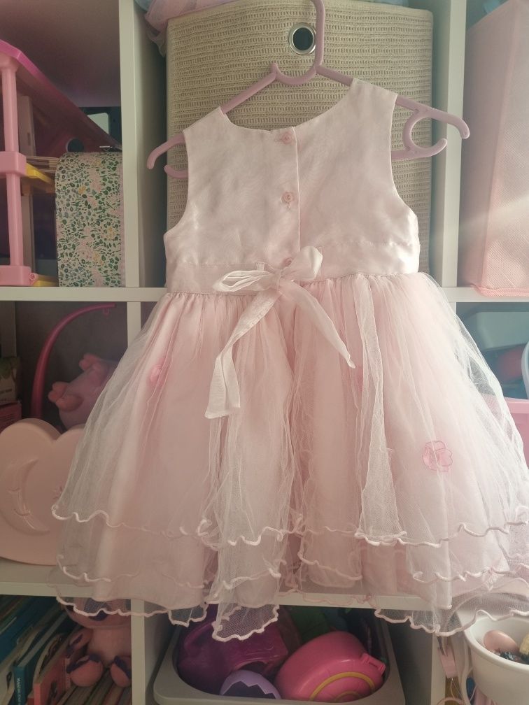 Śliczna sukienka ladybird r 12/18 miesiecy