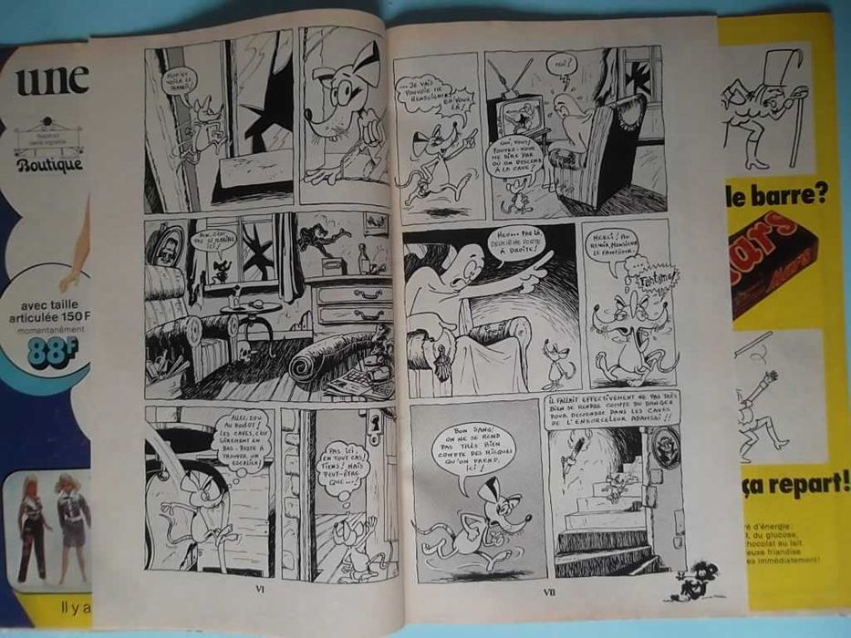Várias revistas SPIROU em francês com suplementos.