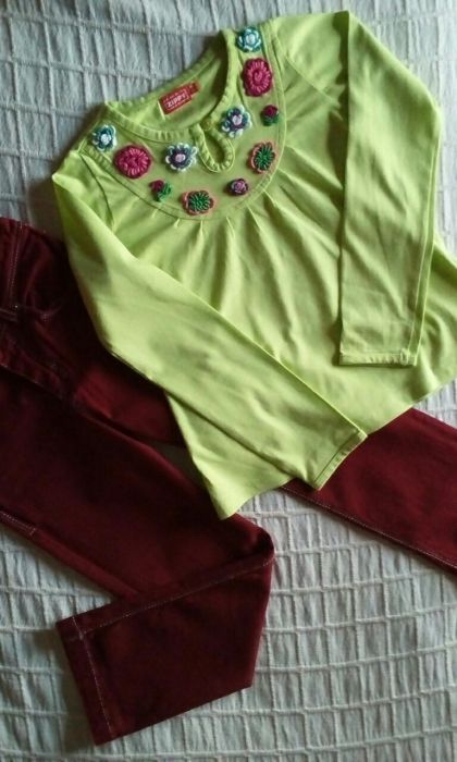 Conj Calças + 2 Blusas Zara + Zippy 5-6A