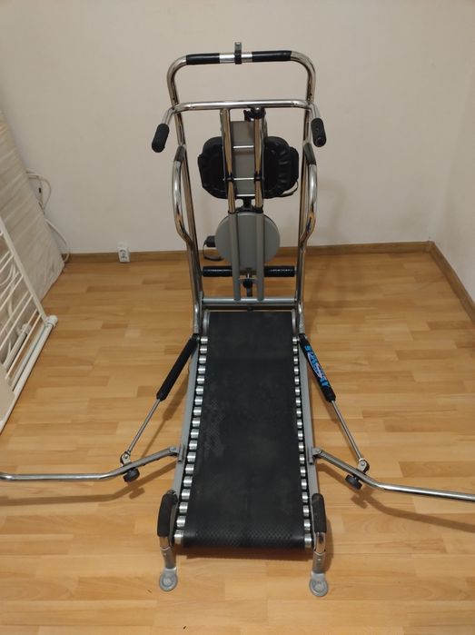 Bieżnia z rowerkiem wioślarzem i twisterem