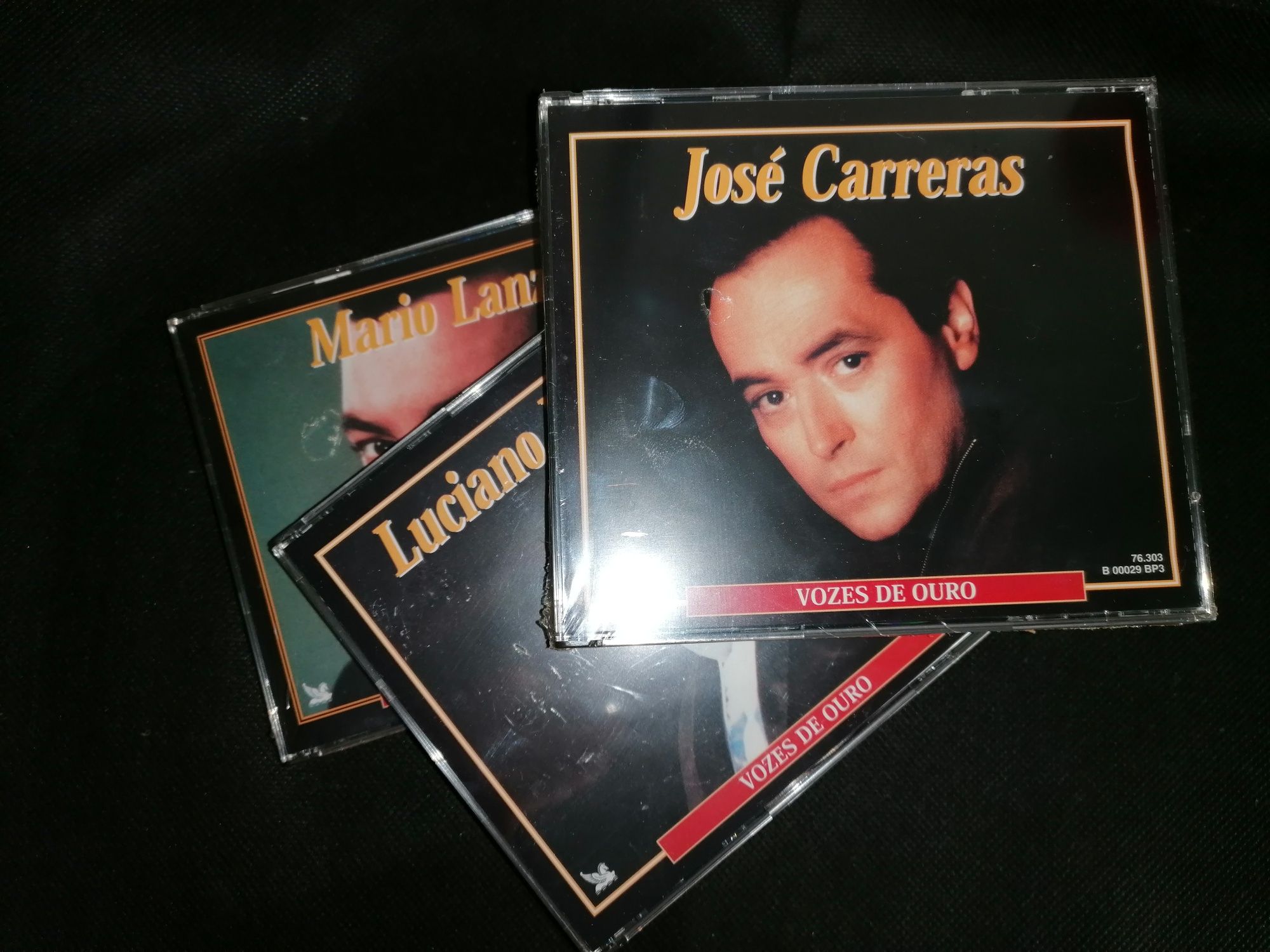 CD Vozes de Ouro José Carreras, Luciano Pavarotti, Mario Lanza