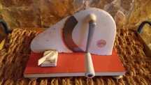 .Fiambreira vintage em tons laranja