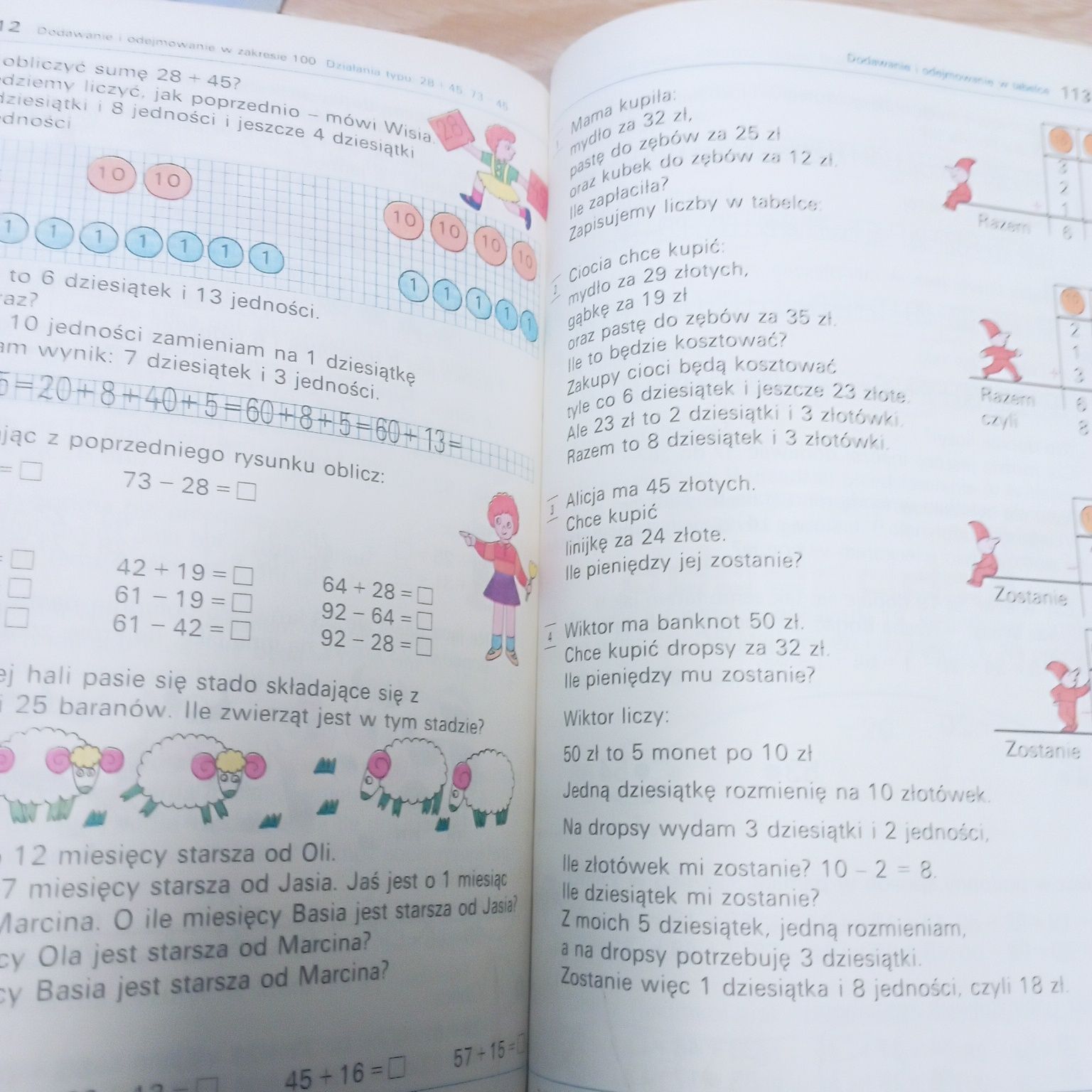 Matematyka podr.dla klasy 2 szkoły podstawowej, 1992 Semadeni