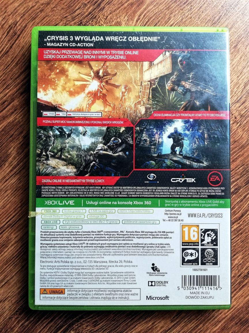 Gra Crysis 3 (PL Dubbing) XboX 360