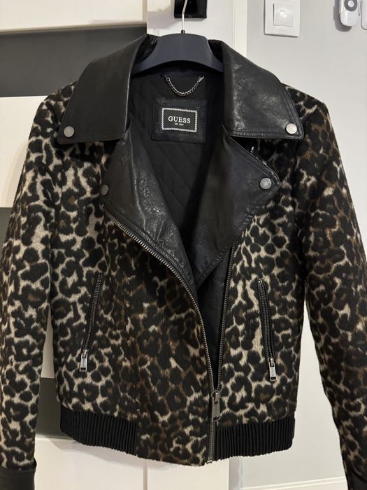 Ramoneska Guess nowa 36 leopard ocieplana