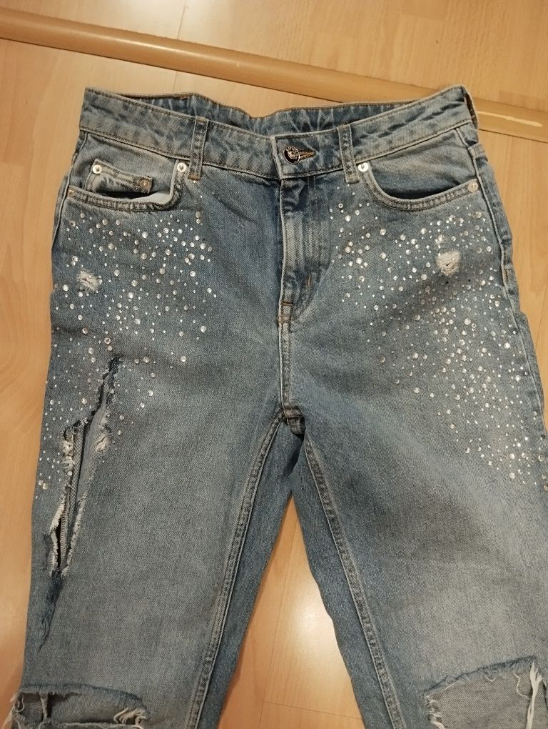 Spodnie jeansowe HM / S / Diamenciki
