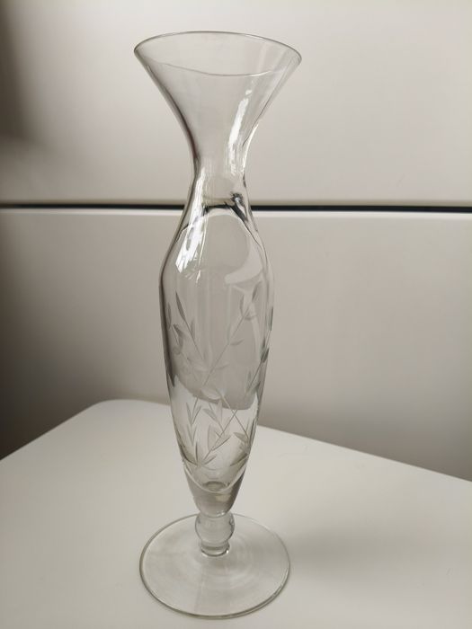 Szklany wazon kwiaty