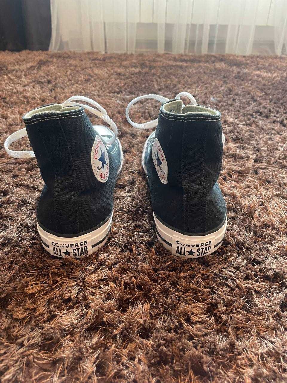 Converse Конверс кеди 25,5см 40 чорні високі оригінал