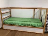 Ikea kura dwustronne łóżko 90x200 piętrowe