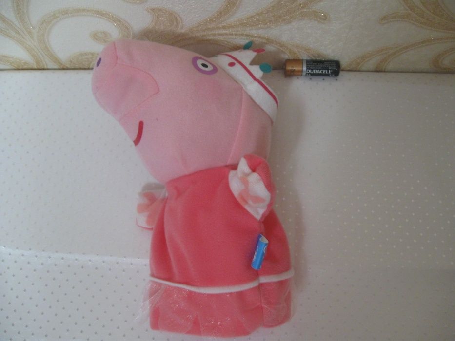 мягкая игрушка кукольный театр пеппа свинка peppa pig розовая в короне