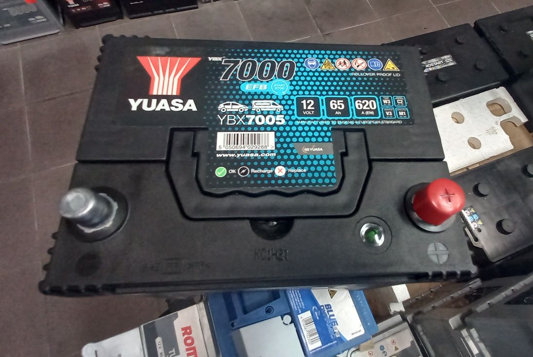 Akumulator Yuasa YBX7005 12V 65AH 620A nowy start/stop