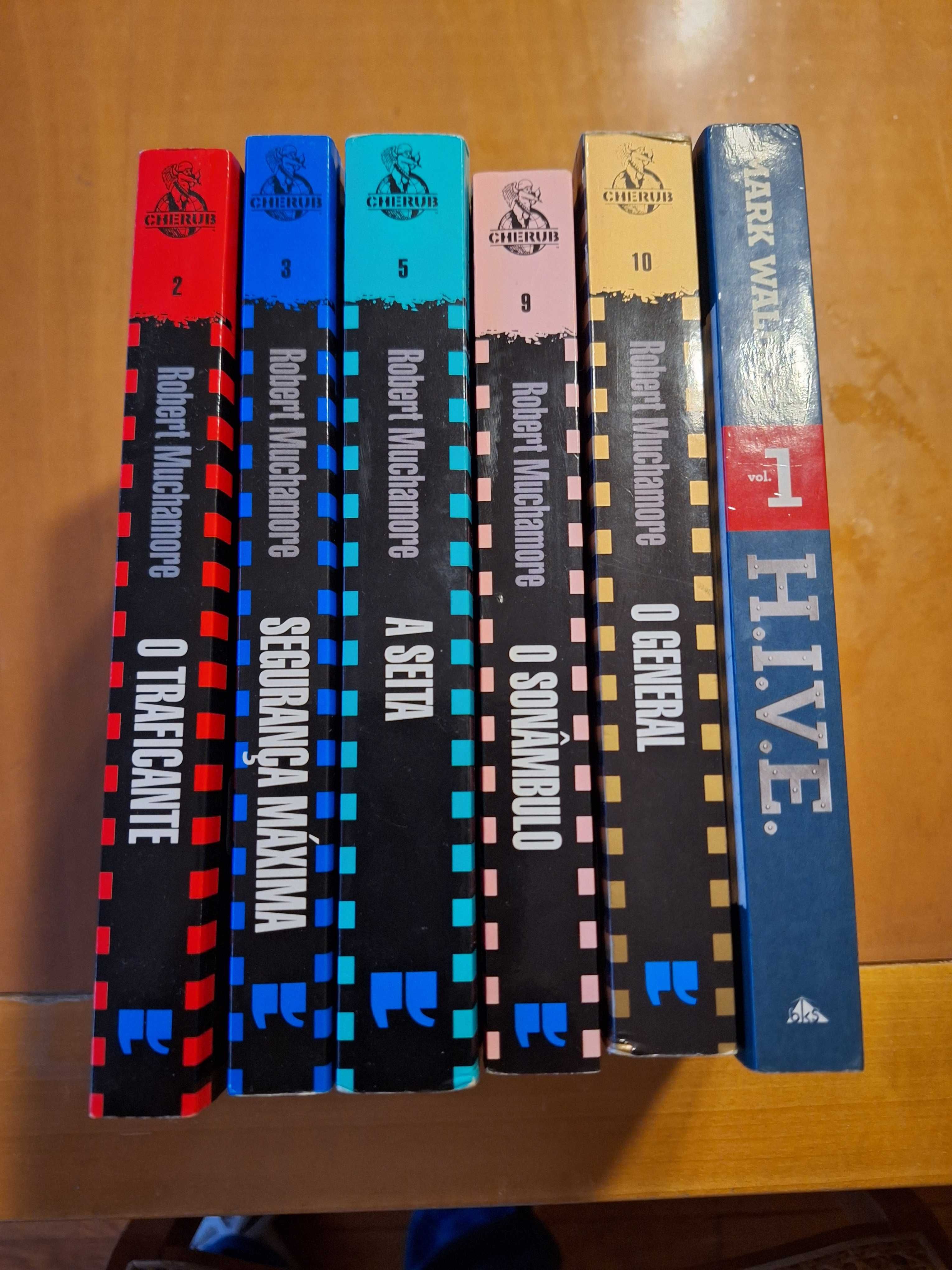 6 livros da coleção cherub