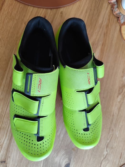 Buty szosowe Shimano SH-RC100 żółte roz.48 + bloki