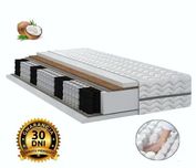 Materac Kieszeniowy sprężynowy 160x200 Kokos PREMIUM 24cm Pocket H3/H4