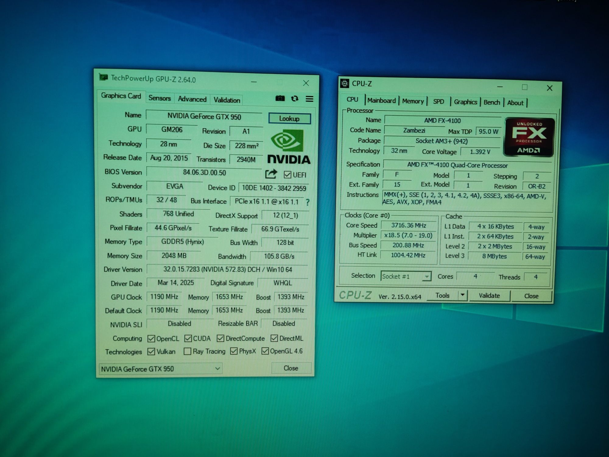 Компьютер/Системный блок/AMD FX 4100/GTX 950/DDR3/SSD