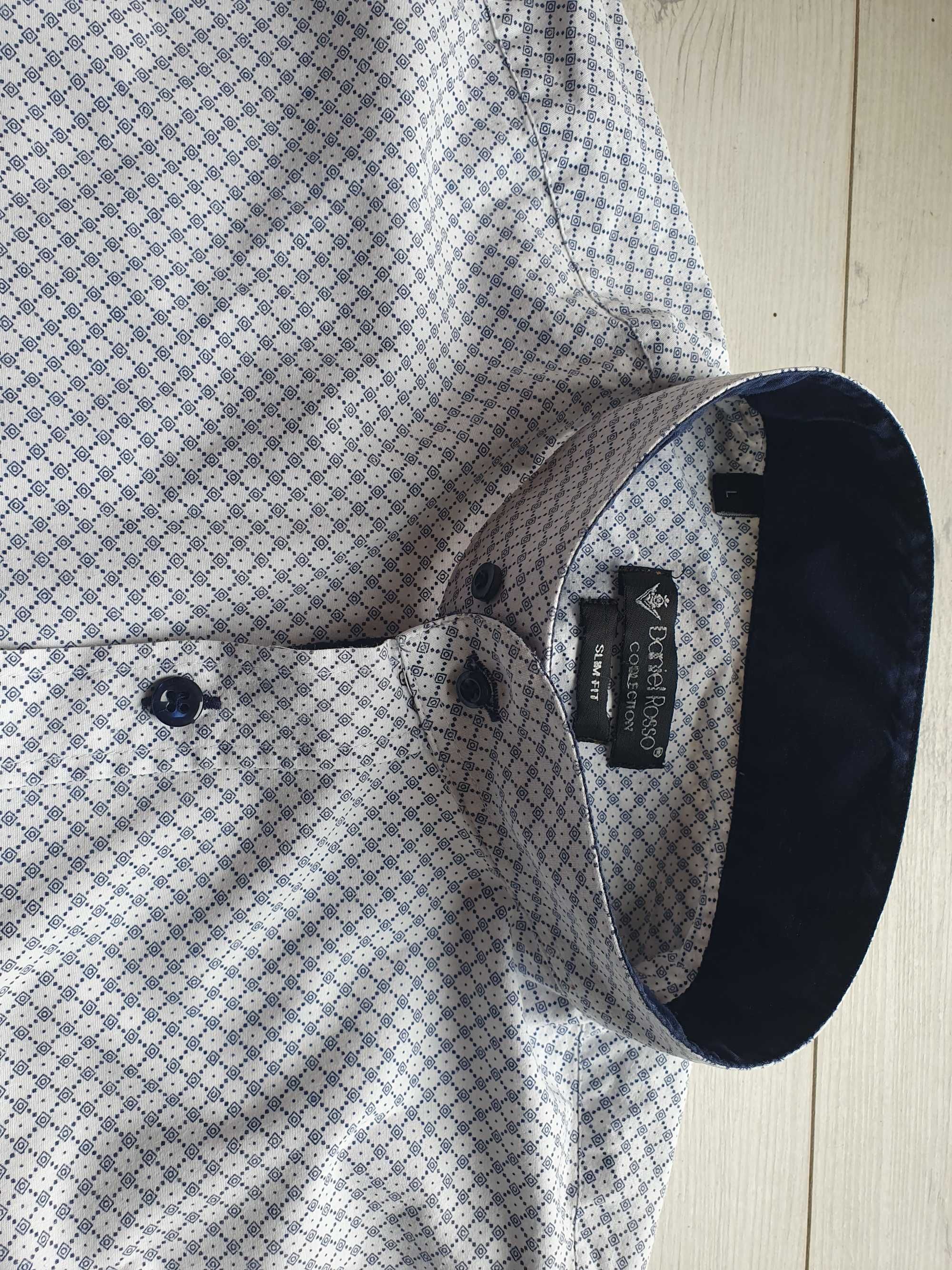 Koszula męska L Daniel Rosso slim fit
