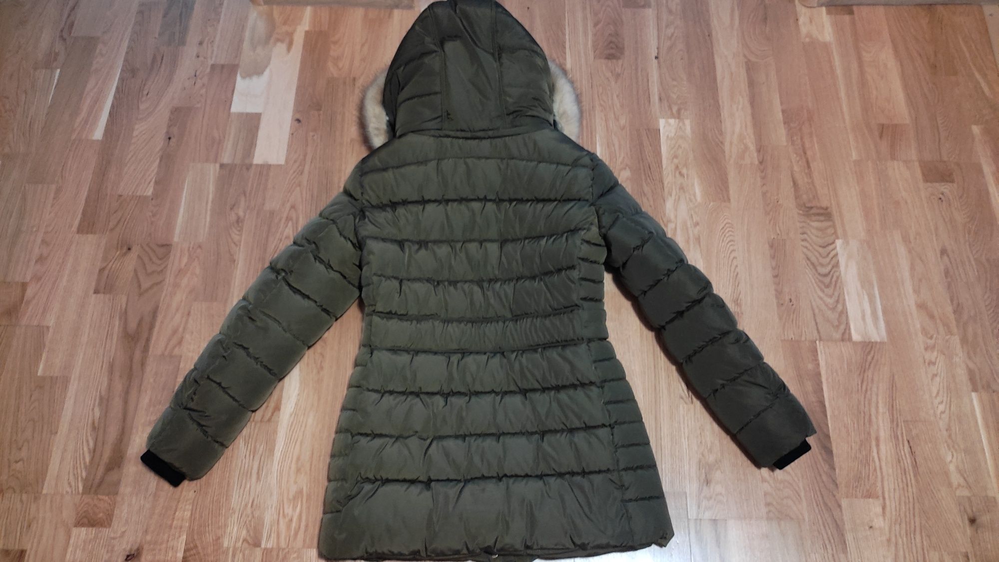 Jak nowy ciepły zimowy płaszcz kurtka Zara r. Xs 34