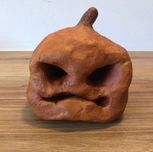 Dynia z Gliny Handmade Creepy Halloween