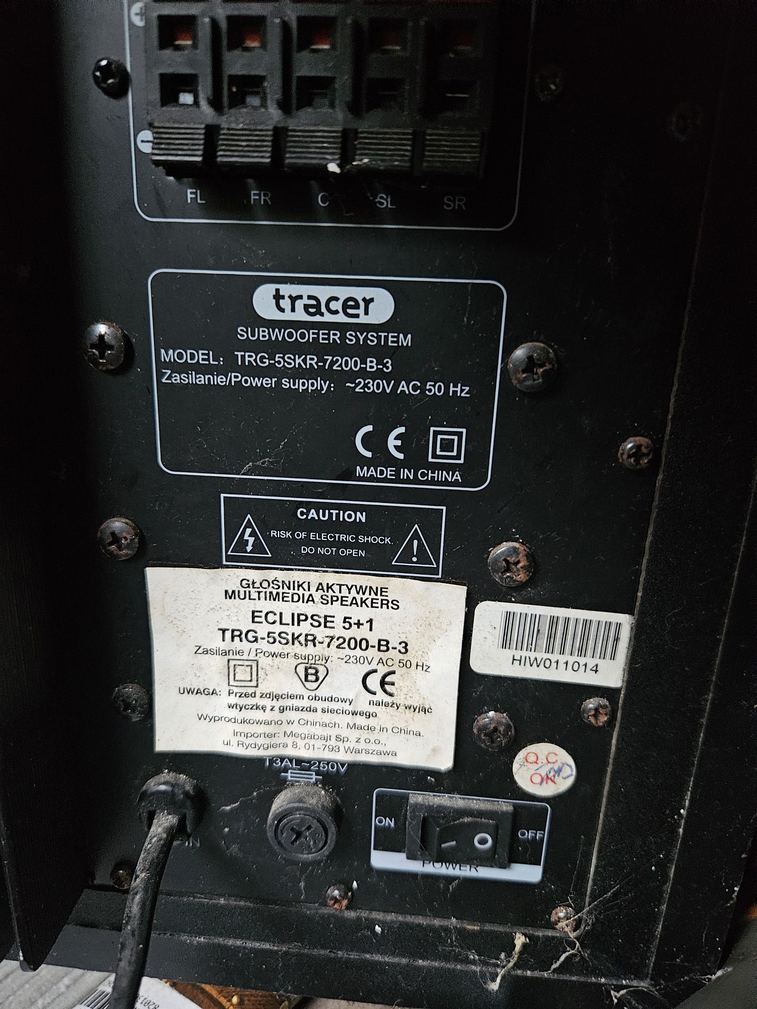 Głośnik subwoofer tracer