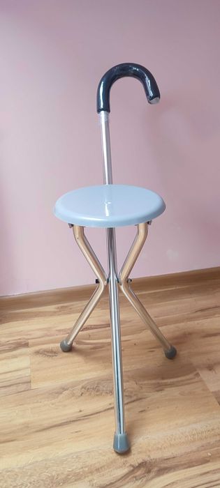 Laska z siedziskiem składana