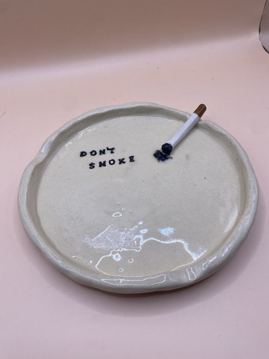 Popielniczka ceramiczna ,,Don’t smoke” - HandMade