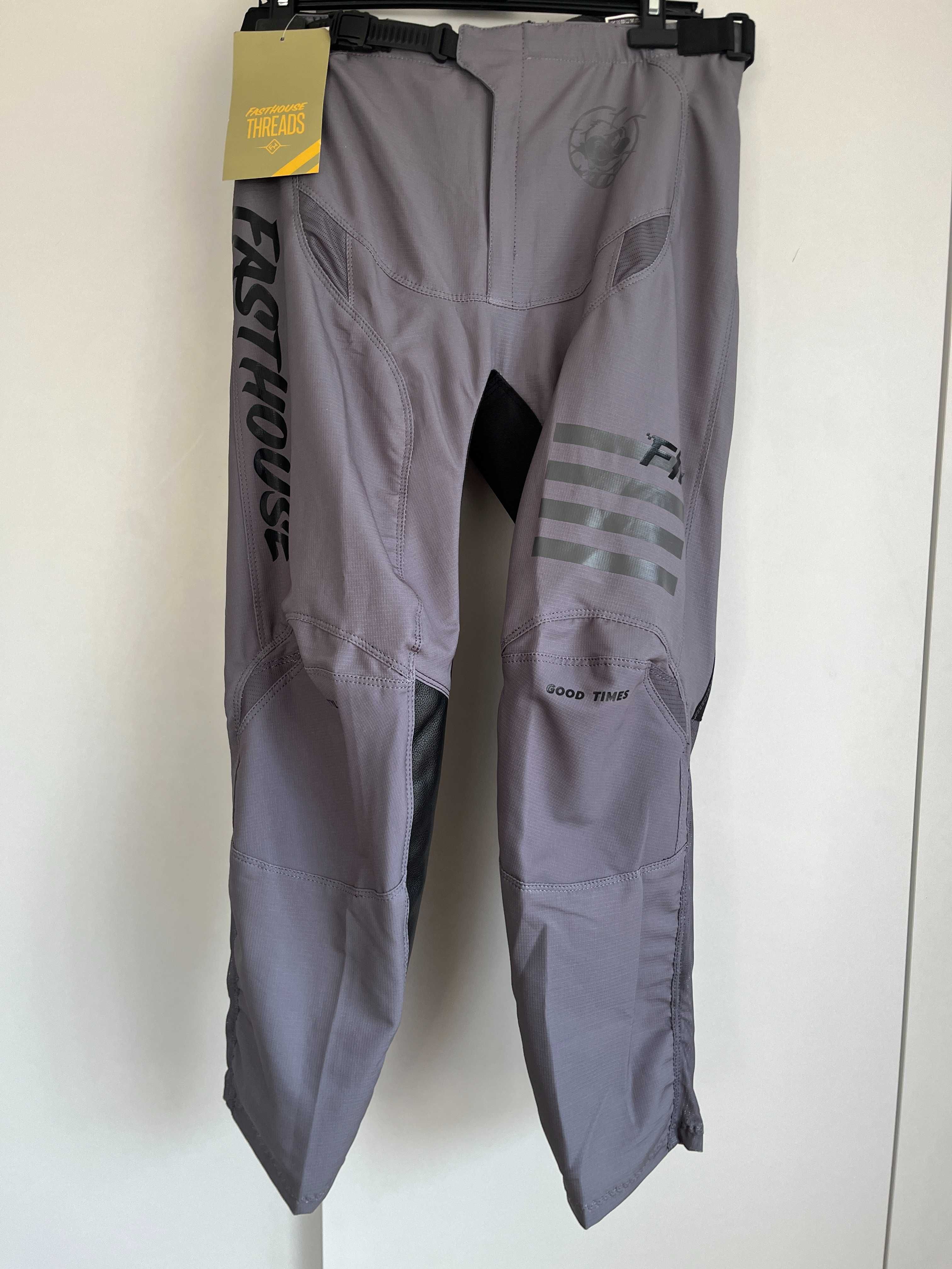 Strój FastHouse Threads (Grey White)(cross,quad,enduro,mtb,dh)