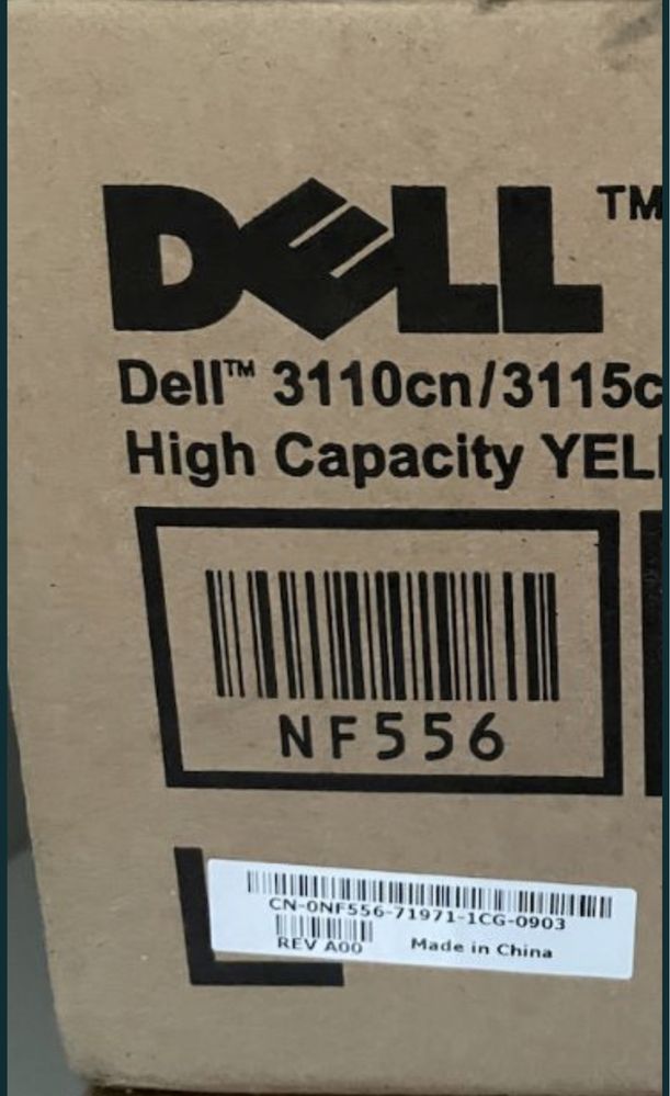 2 Toner impressora multifunções Dell 3110cn / 3115cn RF012 Cyan yellow NF556