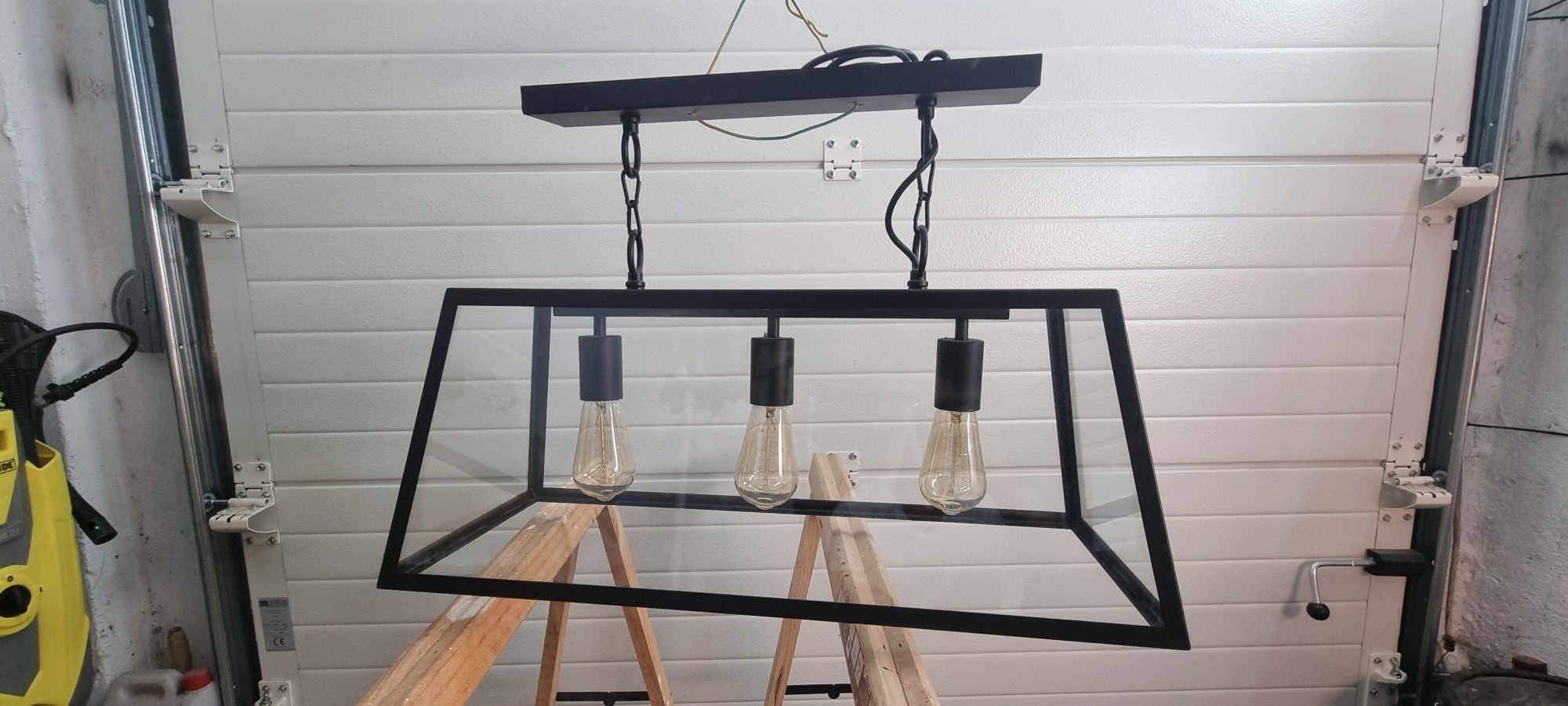 Candeeiro teto + 3 Lampadas retro Edison