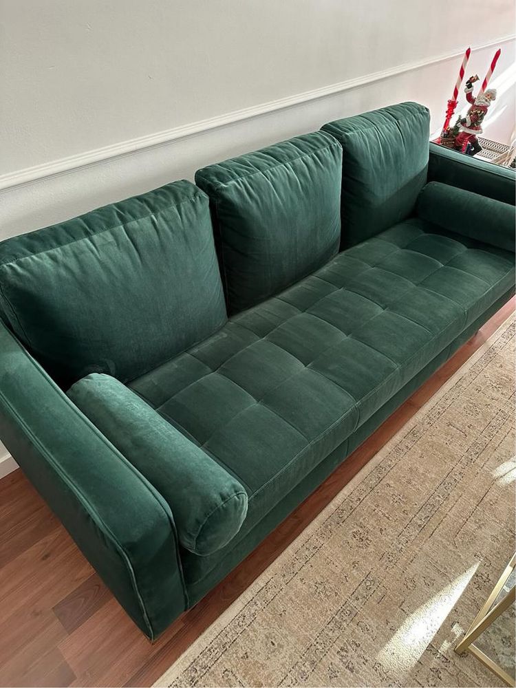 Sofa Verde Veludo El Corte Ingles