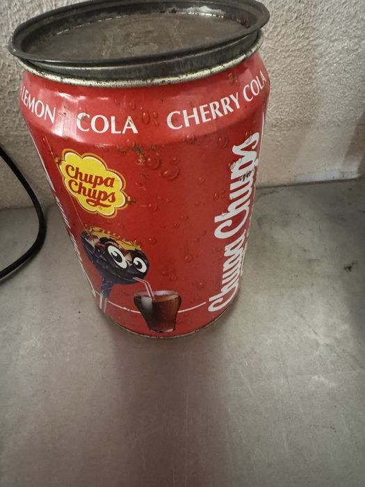 Lata Antiga chupa chups de mercearia