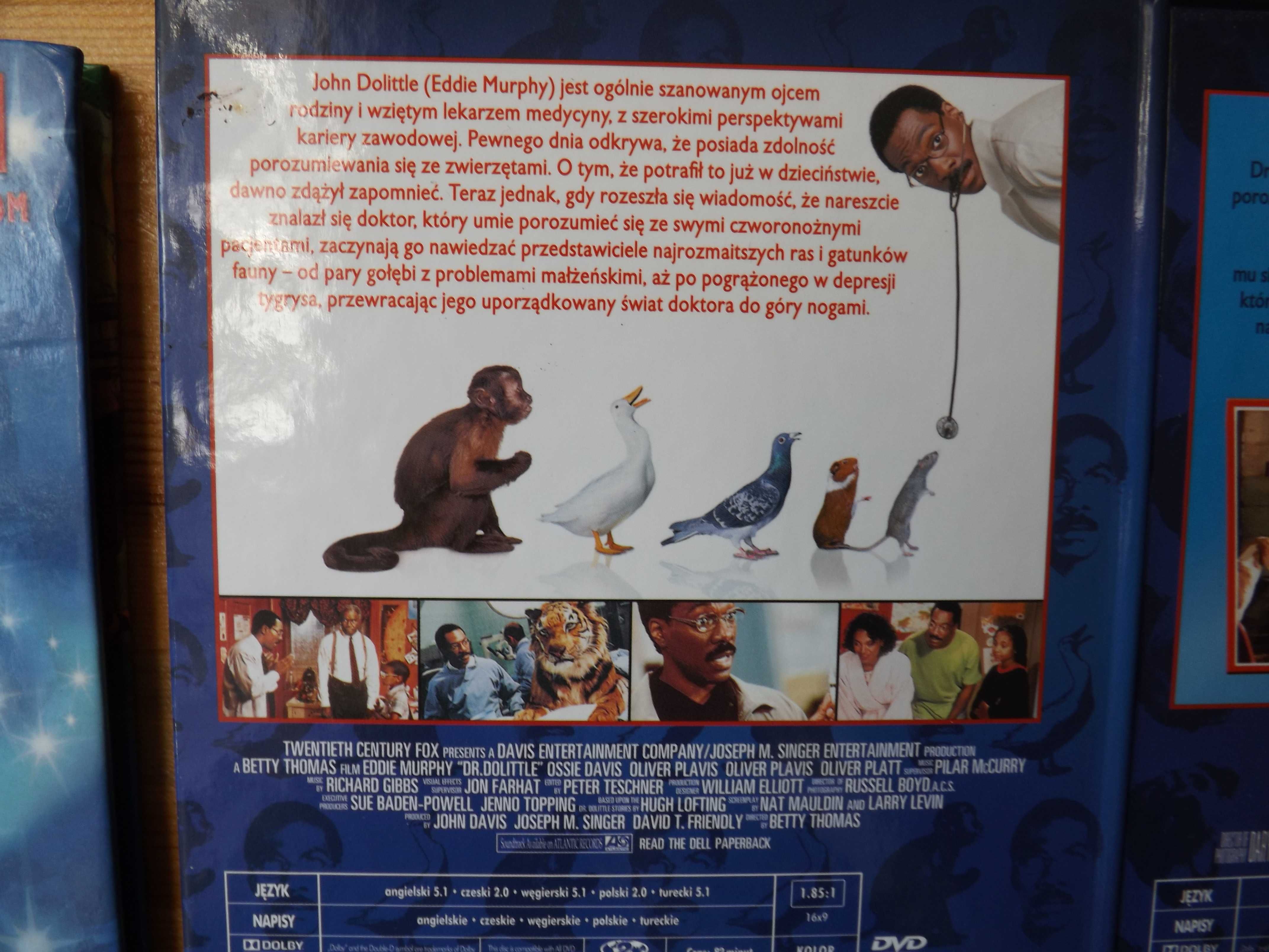 Dr. Dolittle 1,2 dvd bajka film E. Murphy