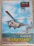Model kartonowy Mały Modelarz 4/95 Samolot Transportowy WHIRLWIND