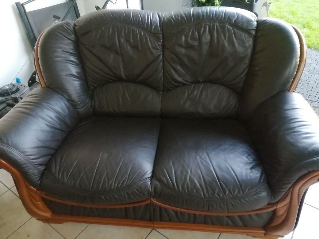 Sofa skóra kolor czekolada