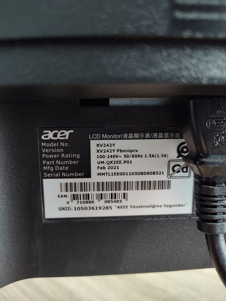 Monitor Acer Nitro XV242YPbmiiprx