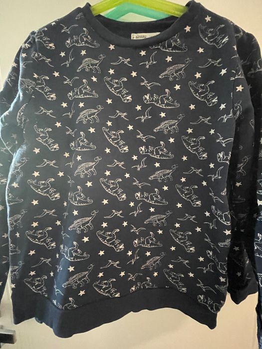 Bluzy dla chłopców / bliźniaków 140 Dinozaury